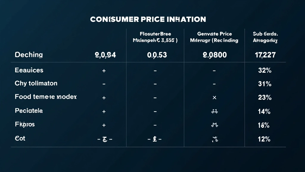 Tabulka s položkami spotřebitelského koše rozdělená na kategorie s procenty váhy jednotlivých skupin